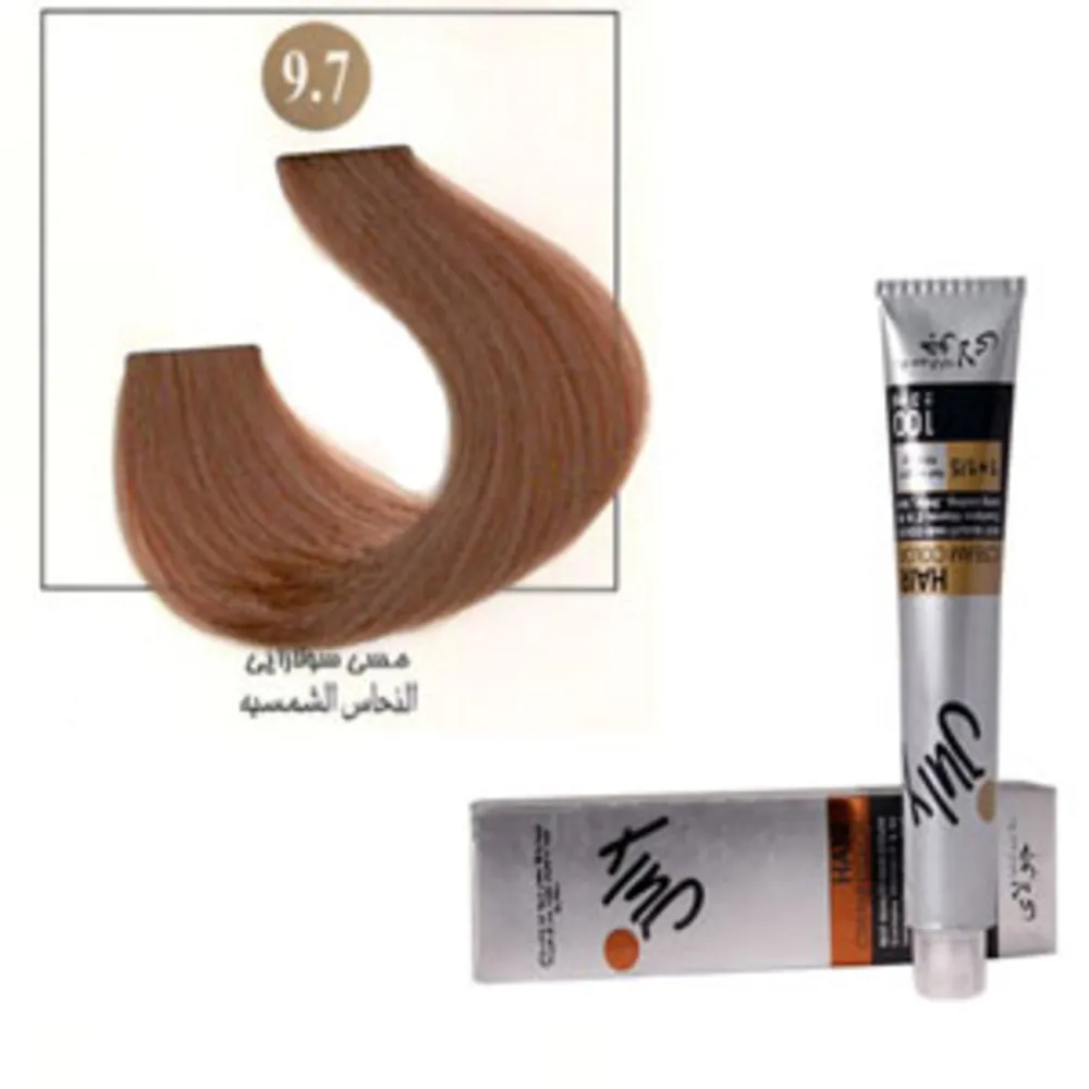 رنگ موی جولای مسی سولارایی(شیر نسکافه ای) 9.7 july hair color solaris copper 9.7 100ml